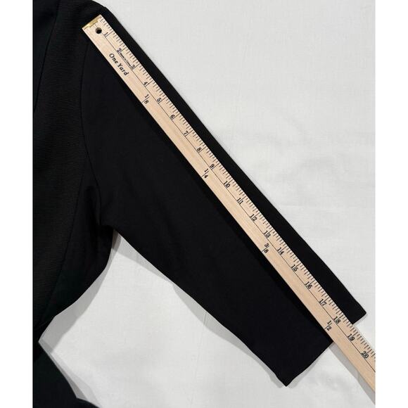 Ruby Ribbon Dress Ottoman Black Luxe Ponte Fabric Size XL (070) - Picture 10 of 12